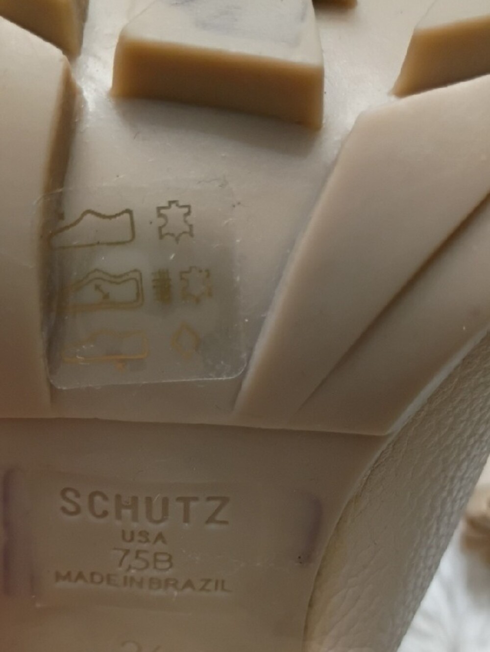 SCHUTZ Zhara Eggshell Lace-Up Faux-Fur Block Heel Combat Moto Ankle Boots 7.5 - Picture 11 of 16
